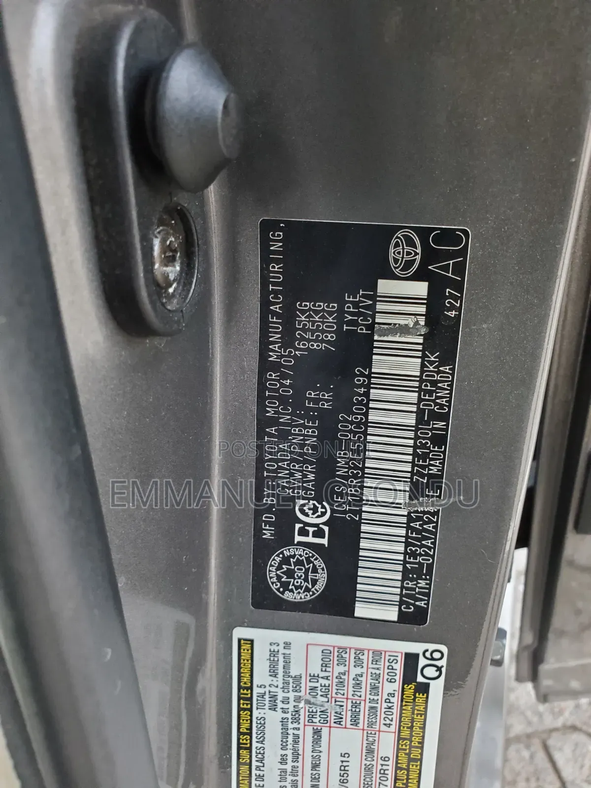 Toyota Corolla 2005 Gray