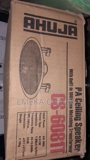 Ahuja Cs-6081t 6inch/8watts/100v Ceiling Speaker (2pcs)