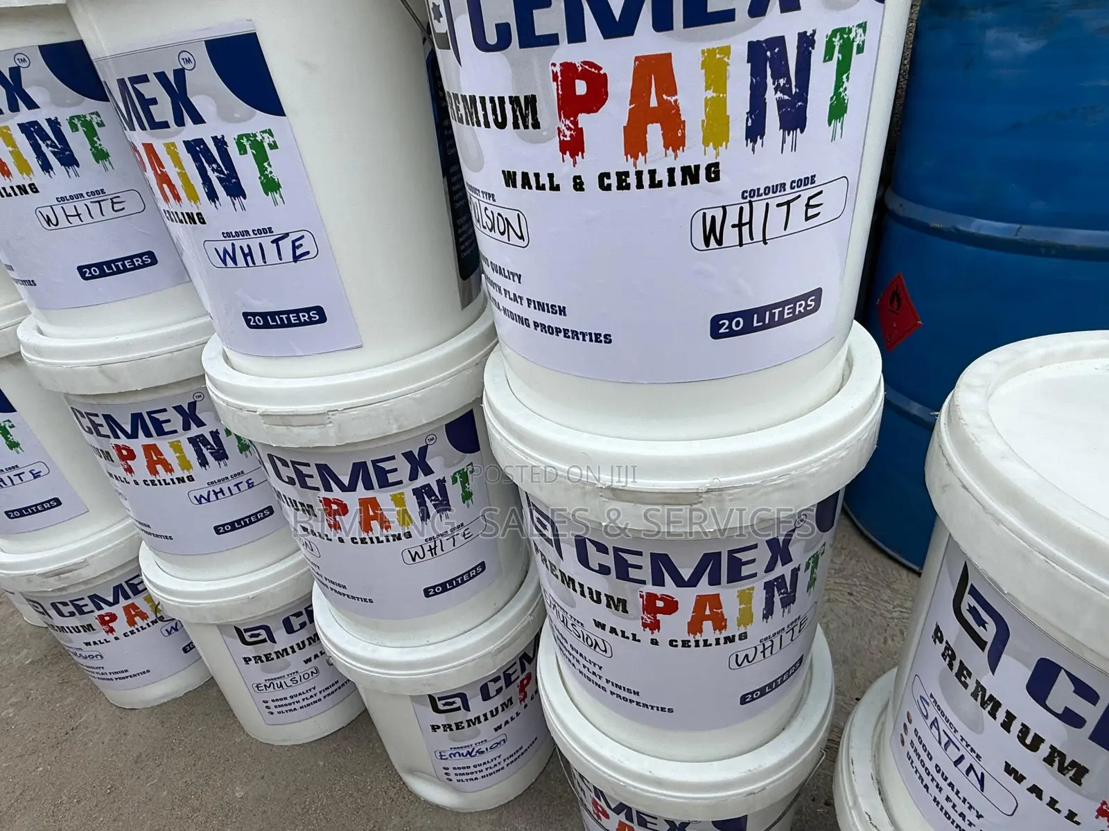 Satin in Buckets, Water Paint