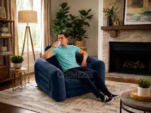 Intex 2-in-1 Inflatable Single Sofa Bed Chair With Electric Pump
