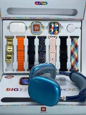 I20 Ultra Wrist Watch 9 in 1 Watch Set