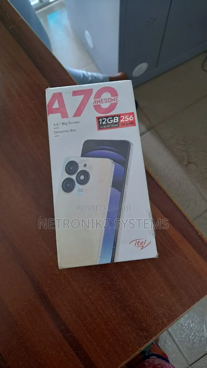 New Itel A70 256 GB Black