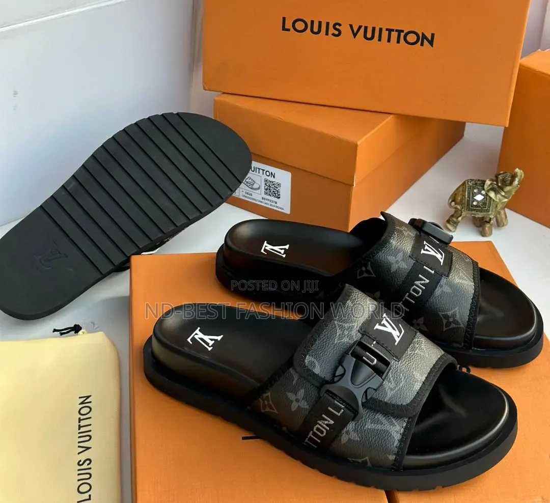 Quality Louis Vuitton Leather Slippers
