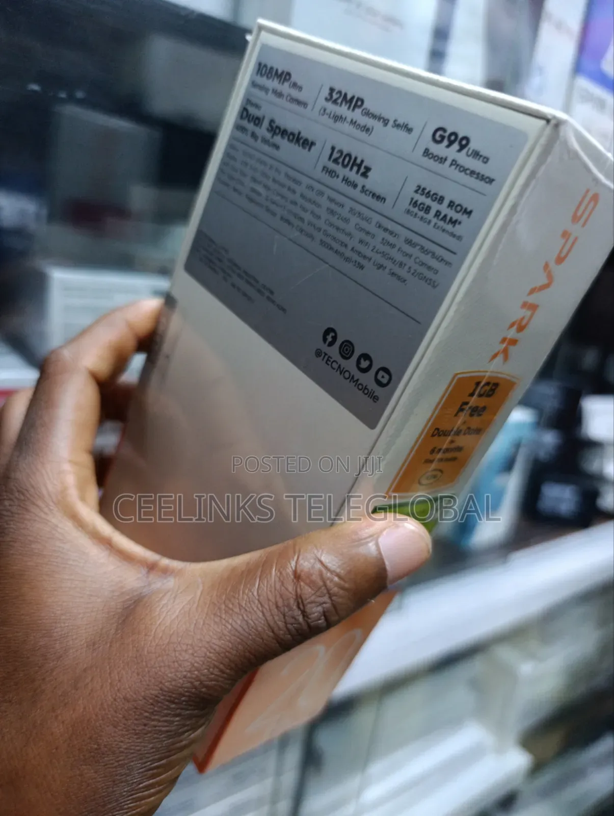 New Tecno Spark 20 Pro 256 GB Gray