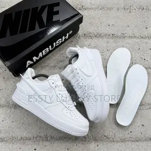 New _Nike Air Force 1 Low Sp “White” Swoosh Ambush Snks”