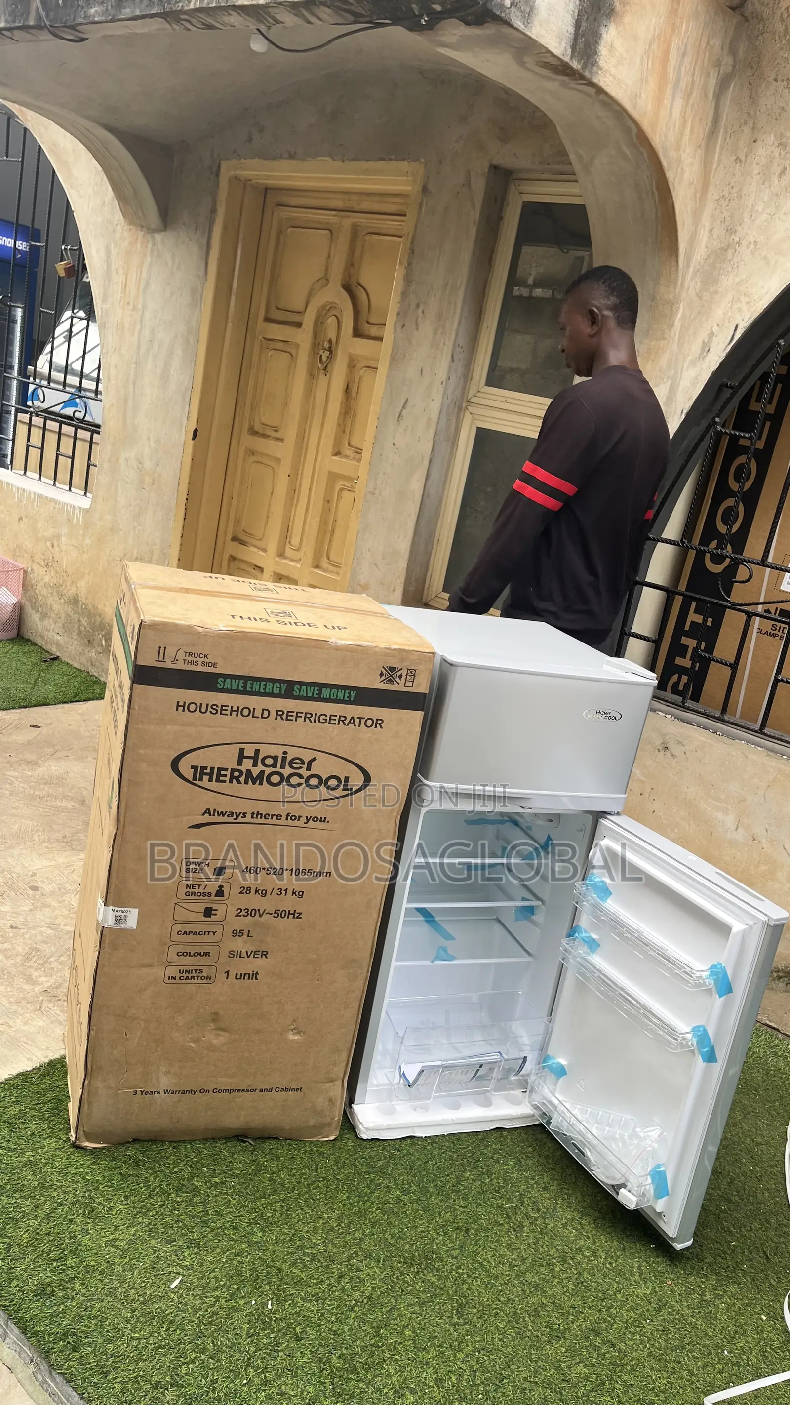 Haier Thermocool 95l Double Door Refrigerator [Hrf-95bex]Modern Fridge