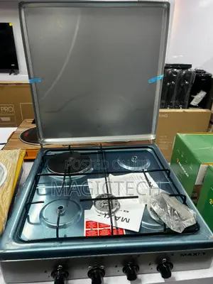 Maxi Tabletop Gas Cooker 3 Burners 1 Electric Plate