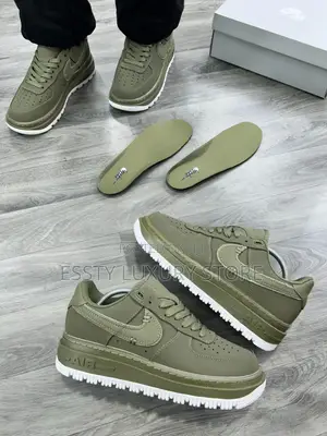 New Nike Air Force 1 Luxe ‘Olive Green’ ” Snks”*