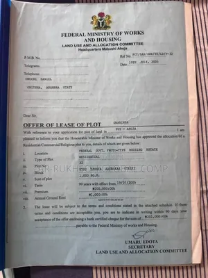 1000m2 Residential Land Inside Works Housing Estate Gwarinpa