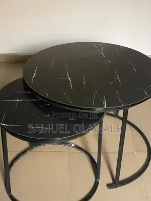 Wood Marble Top Finish Centre Table