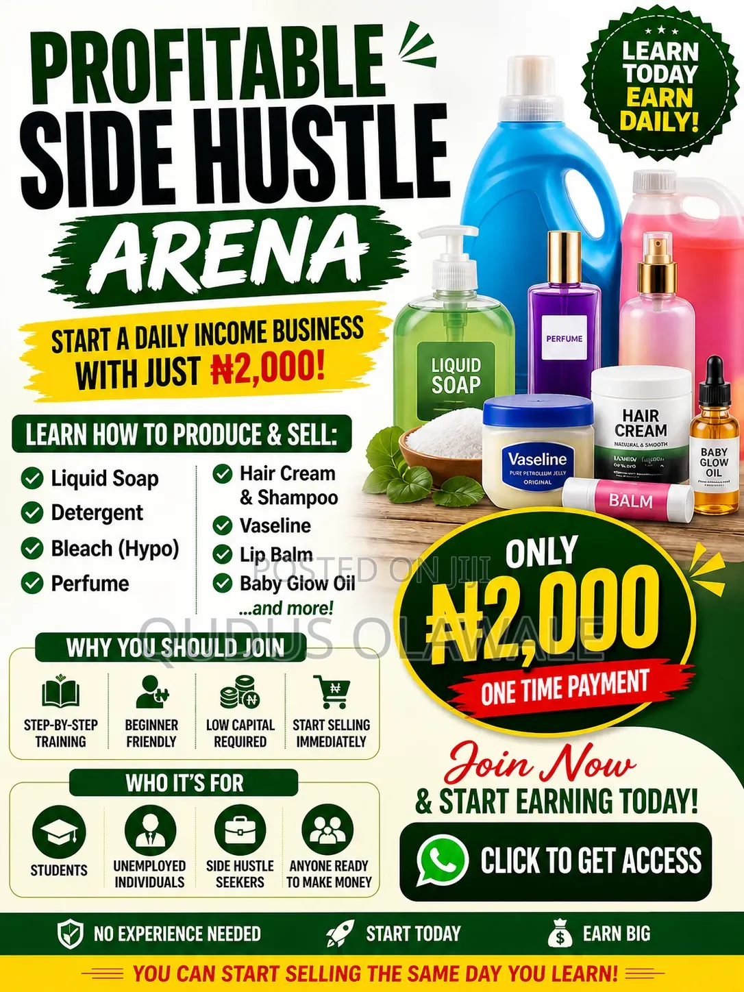 Side Hustle ( Soap Making And Others )