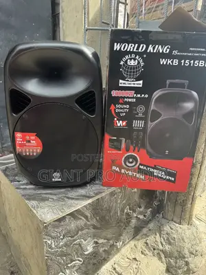 Worldking WKB-1515bl 15 Inches Portable Party Speaker (Public Adress)