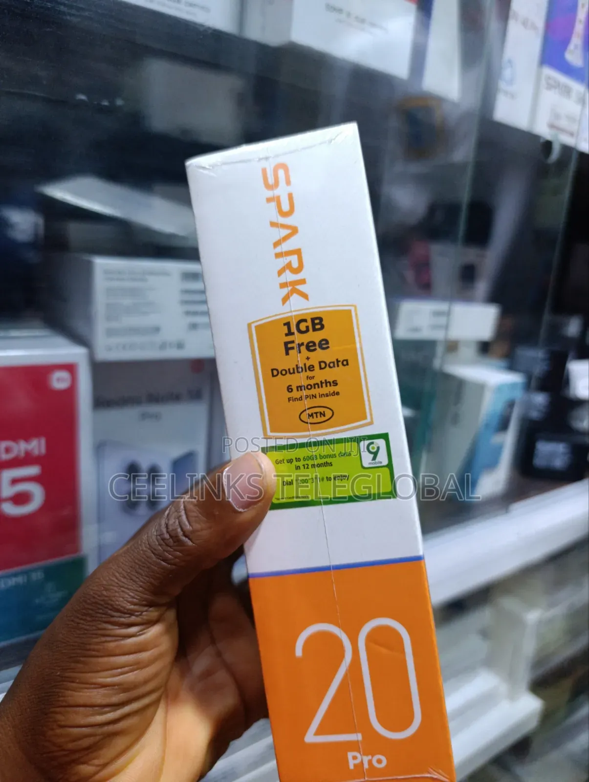 New Tecno Spark 20 Pro 256 GB Graphite