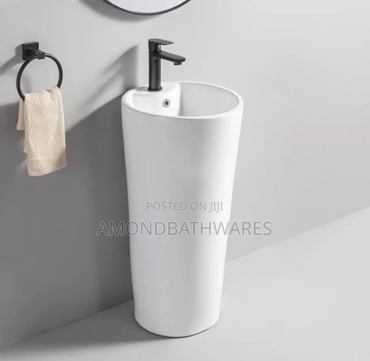 Round Slim Stand Alone Basin