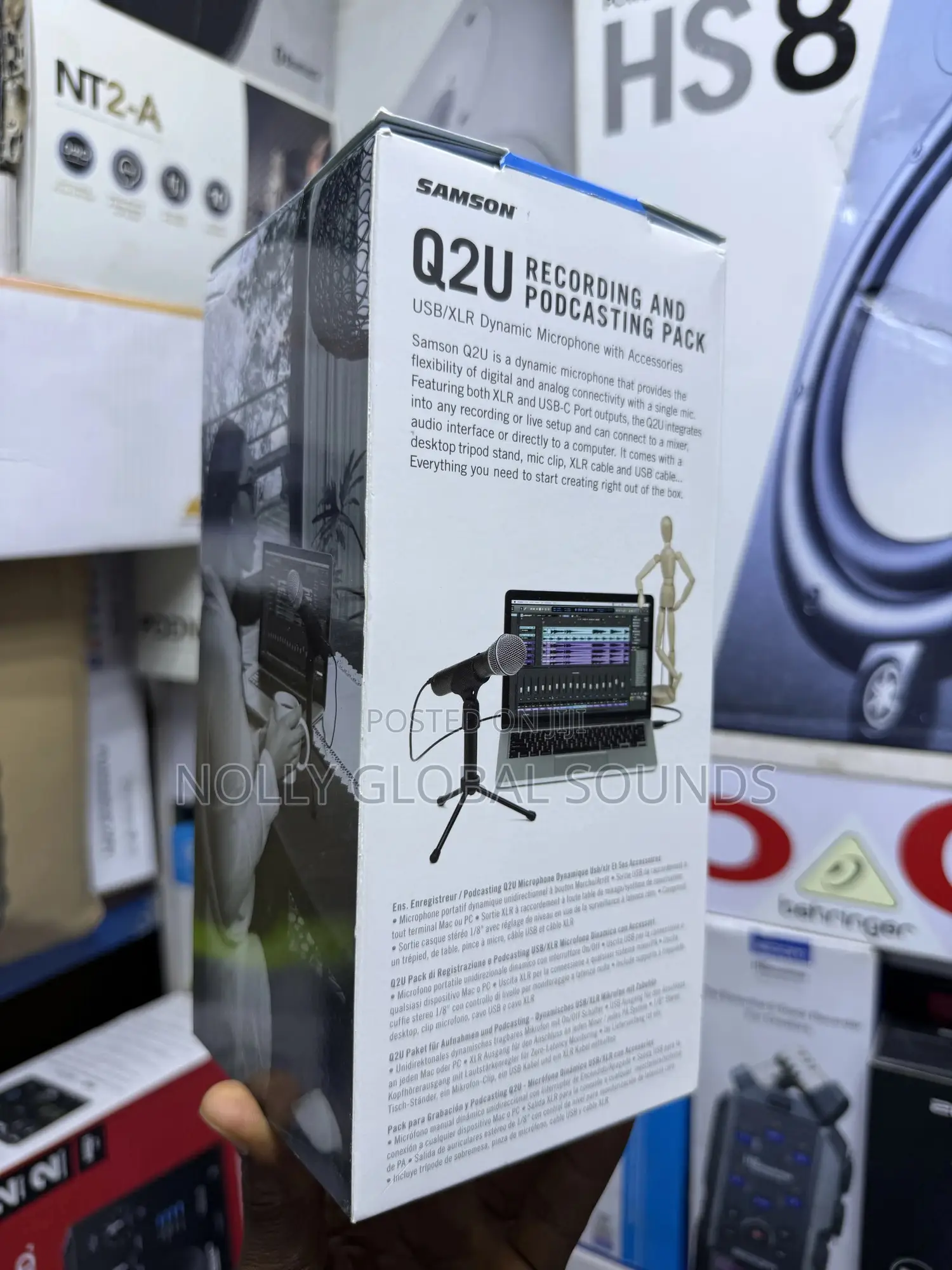 Samson Q2u Usb/XLR Dynamic Microphone Recording and Podcasting Pack