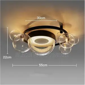 Glass Bubbles Led Ceiling Light - Designer Living Room Kitchen