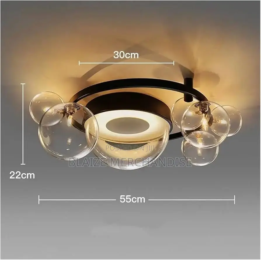 Glass Bubbles Led Ceiling Light - Designer Living Room Kitchen