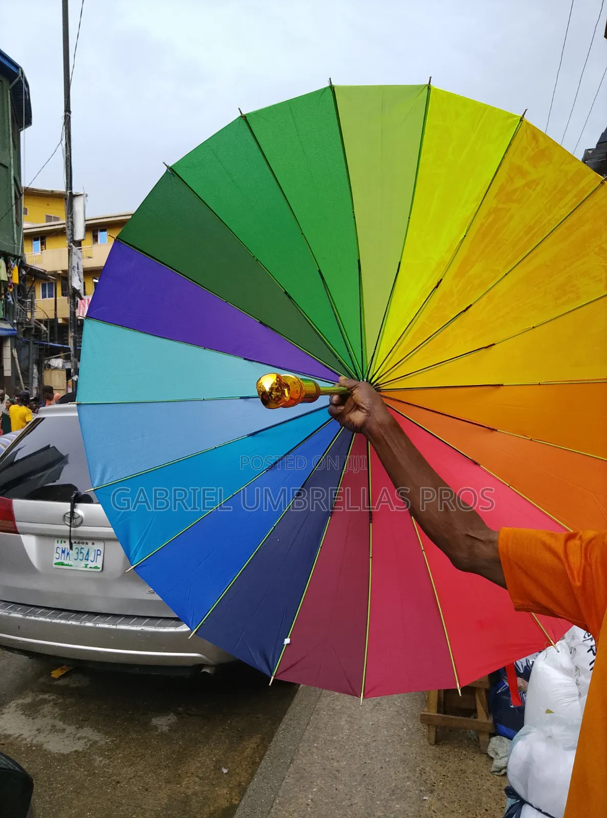 Rainbow Umbrella 20 Wire Big