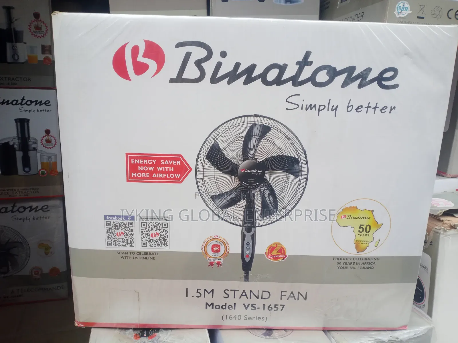 Binatone vs -1657 Stand Fan