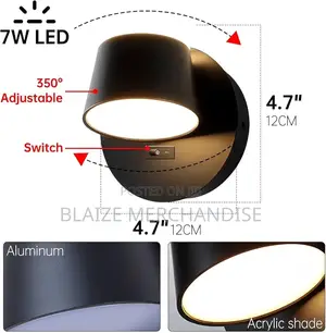 Modern Wall Switch Bedside Reading Wall Lamp