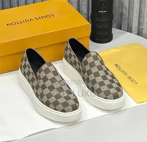 Luxury Checkered Slip-on Sneakers