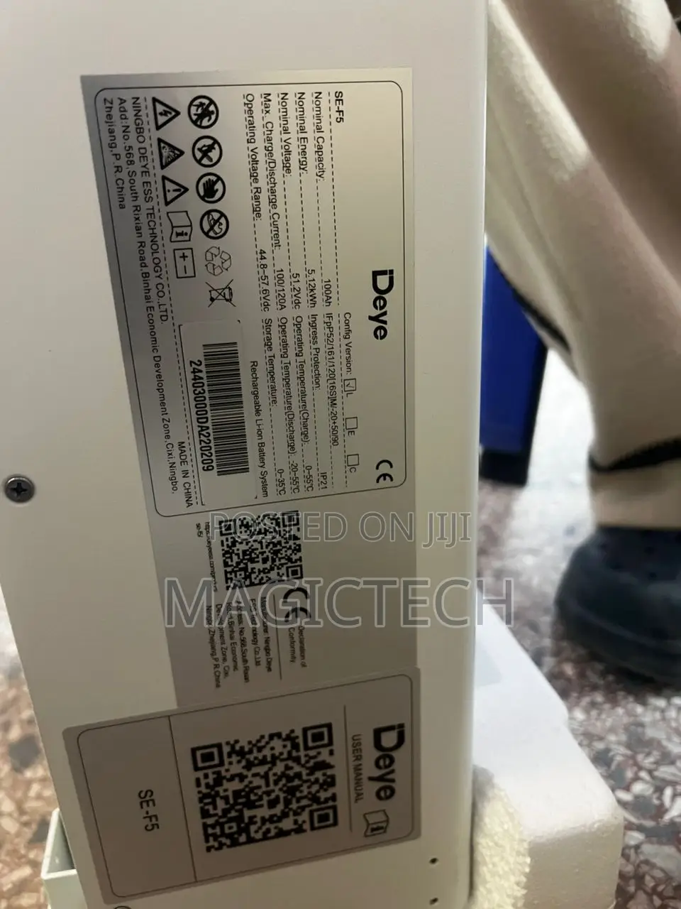 Deye 5kwh Lithium Battery {Ifpp52}