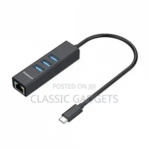 4 in 1type-C Hub With Ethernet Adapter 10/100/1000mbps