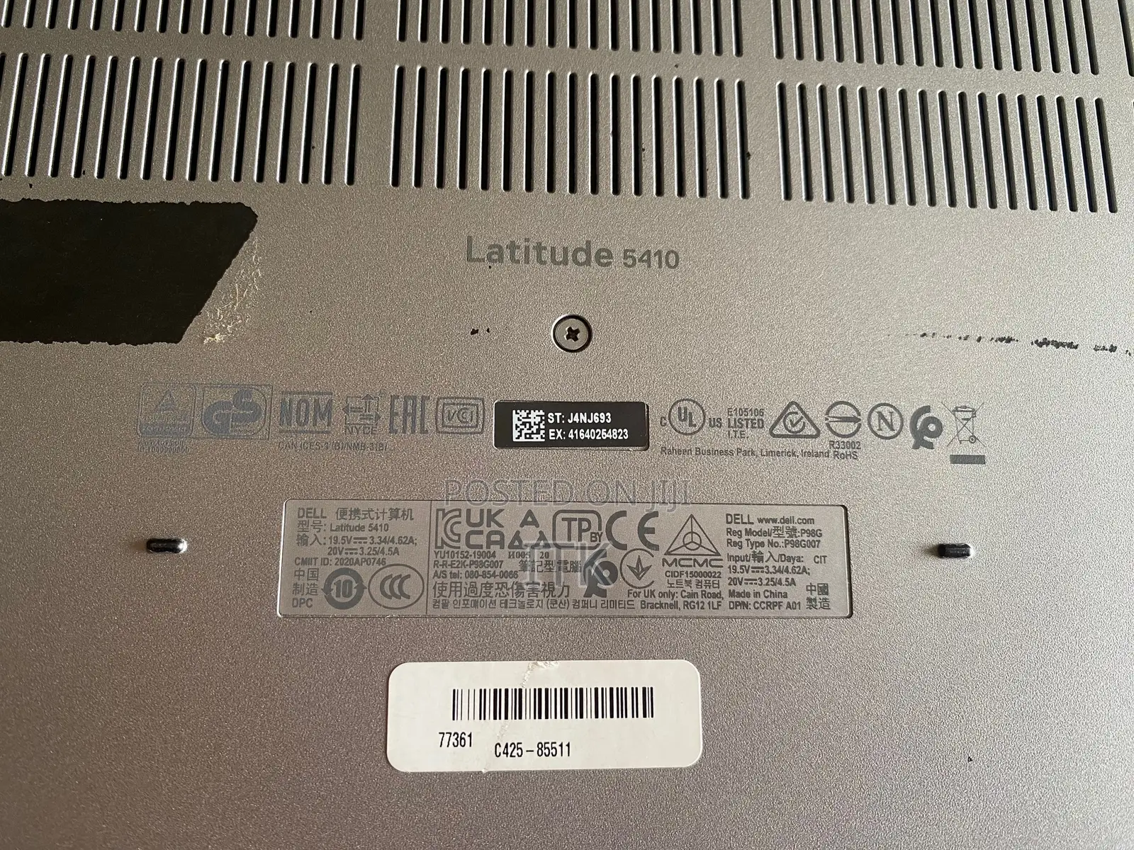 Laptop Dell Latitude 5410 8GB Intel Core i5 SSD 256GB