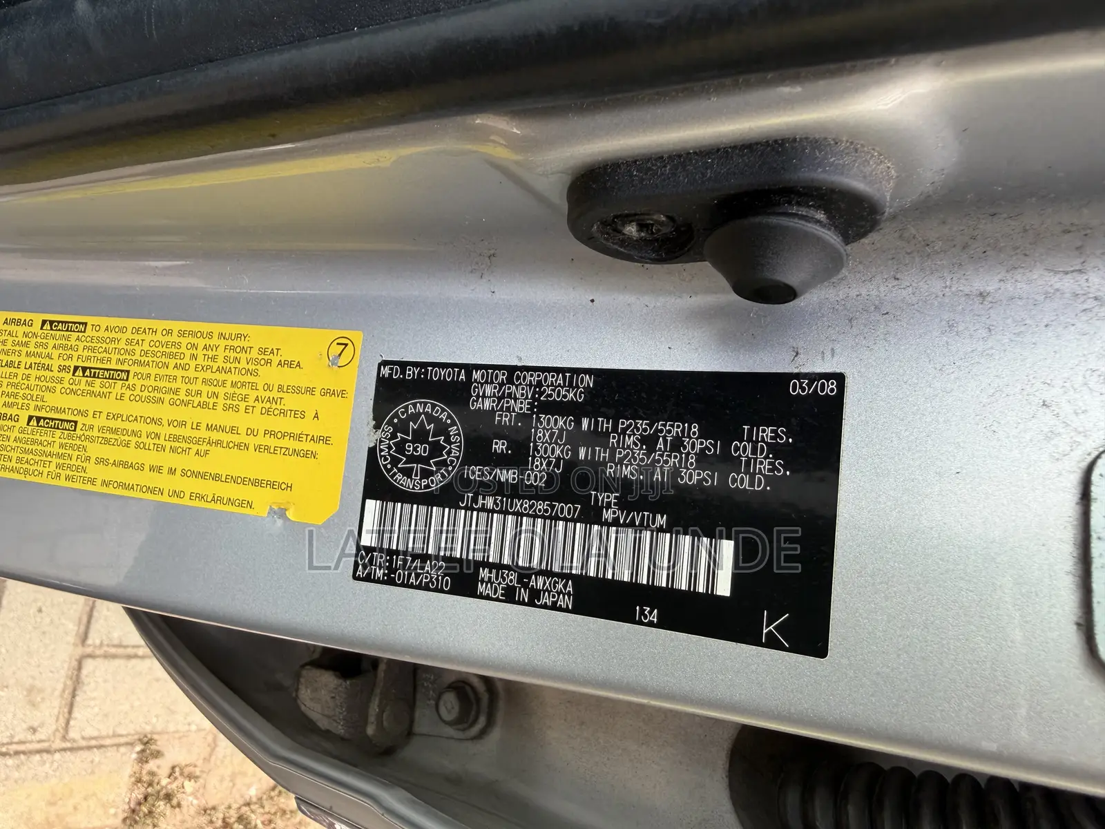 Lexus RX 400h 2008 Silver