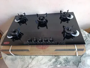 Original 5 Burner Flip Up Auto Ignition Gas Hob.