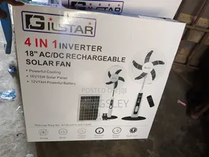 Rechargeable Solar Fan