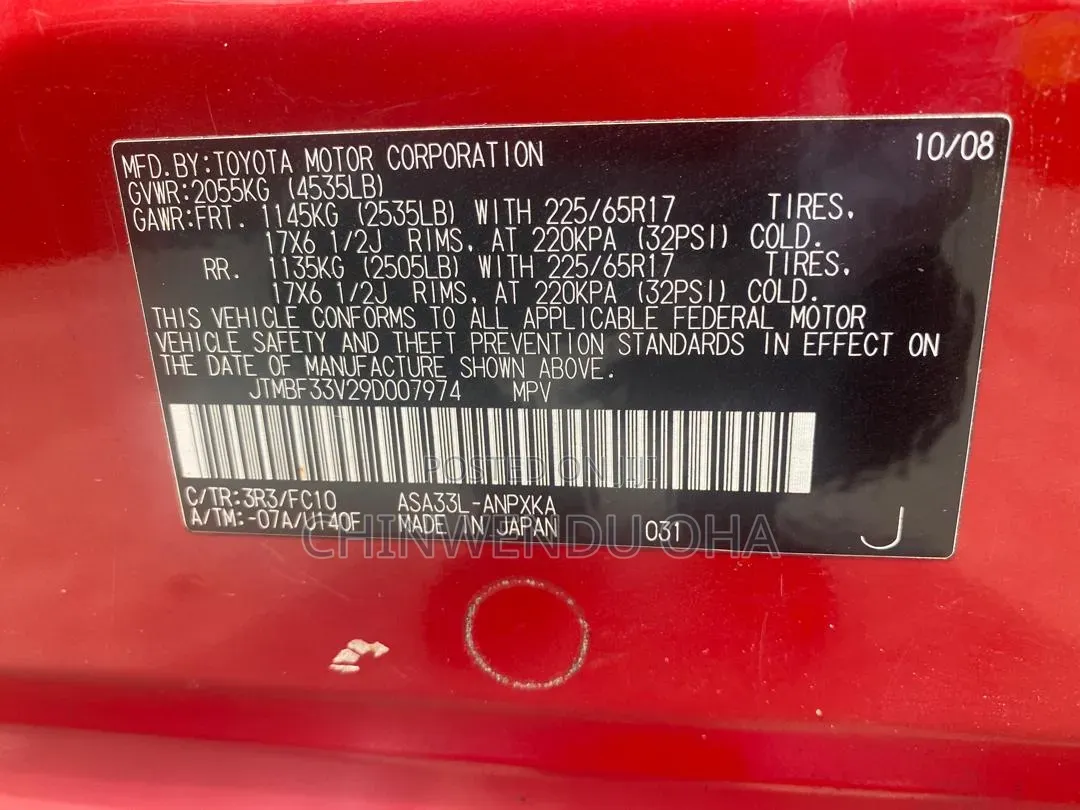 Toyota RAV4 2010 Red