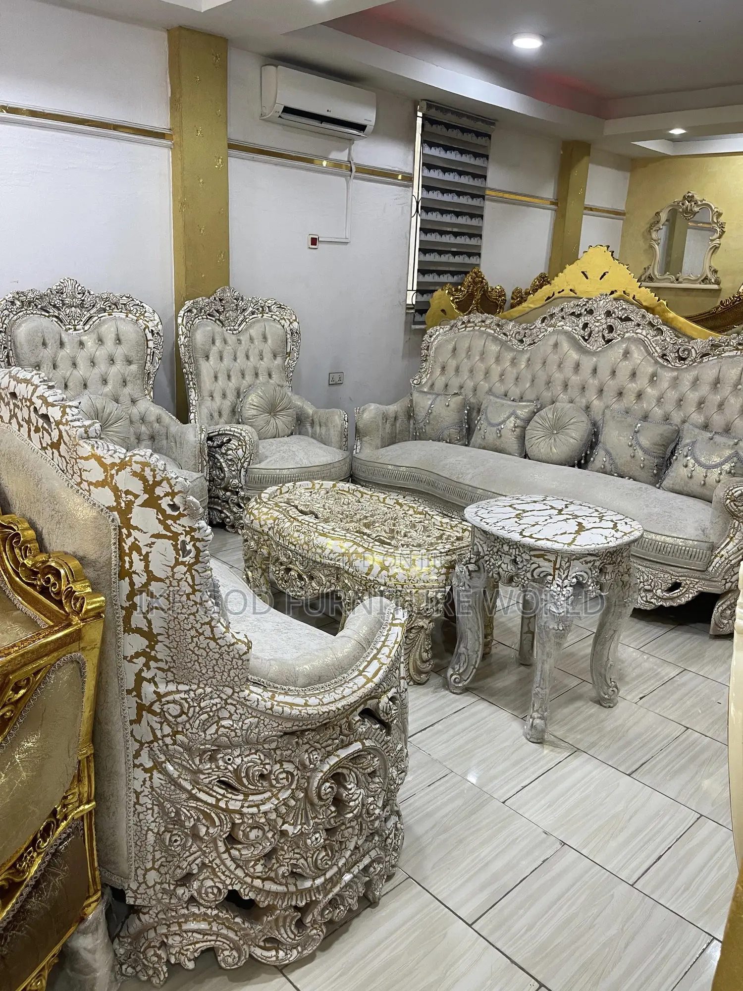 8seater Imported Royal Fabric Sofa Chairs