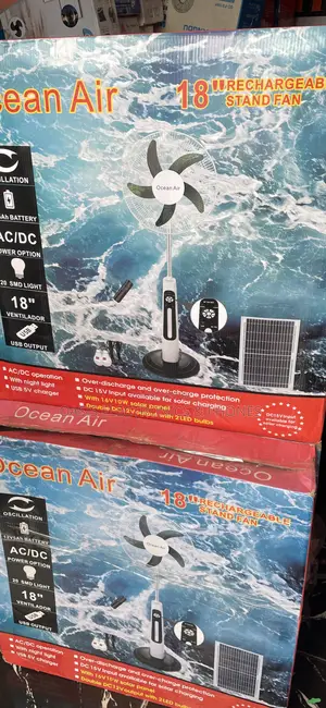 High Quality Long Lasting Solar Rechargeable Fan