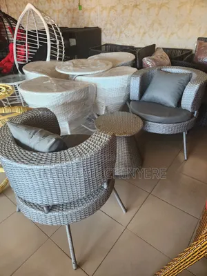 Gray Color Rattan Me and You Set