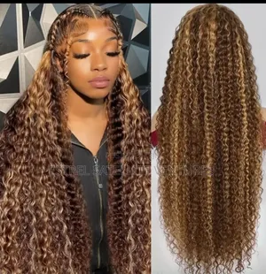Ombre Blonde 13x4 Transparent Water Wave Lace Front Human Hair