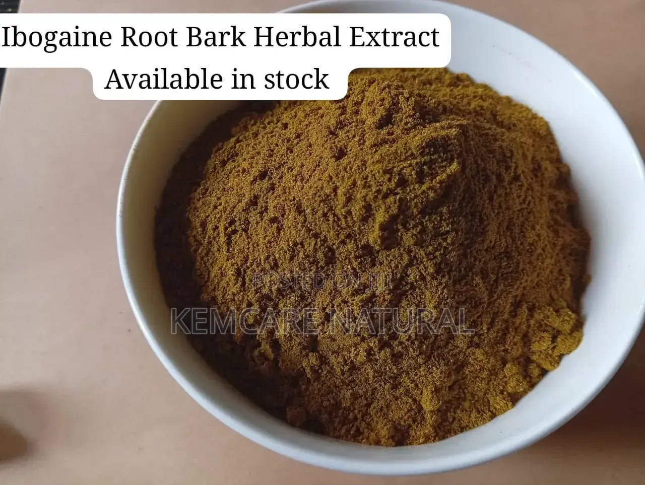 Iboga Root Bark Powder Extract Ibogaine