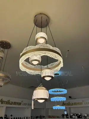 Frosted Halo Globe Chandelier