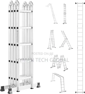 Multipurpose Aluminum Folding Ladder 20 Steps, 5.6m, 5x4