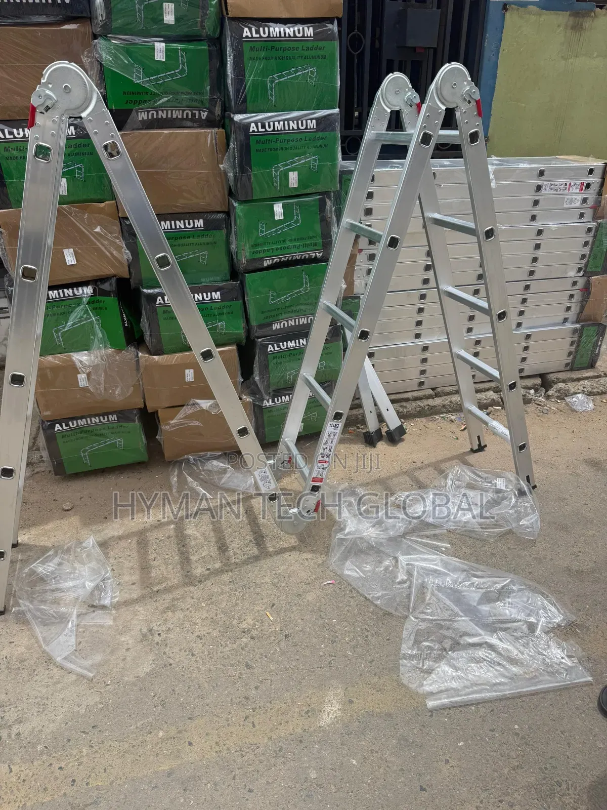 Multipurpose Aluminum Folding Ladder 20 Steps, 5.6m, 5x4