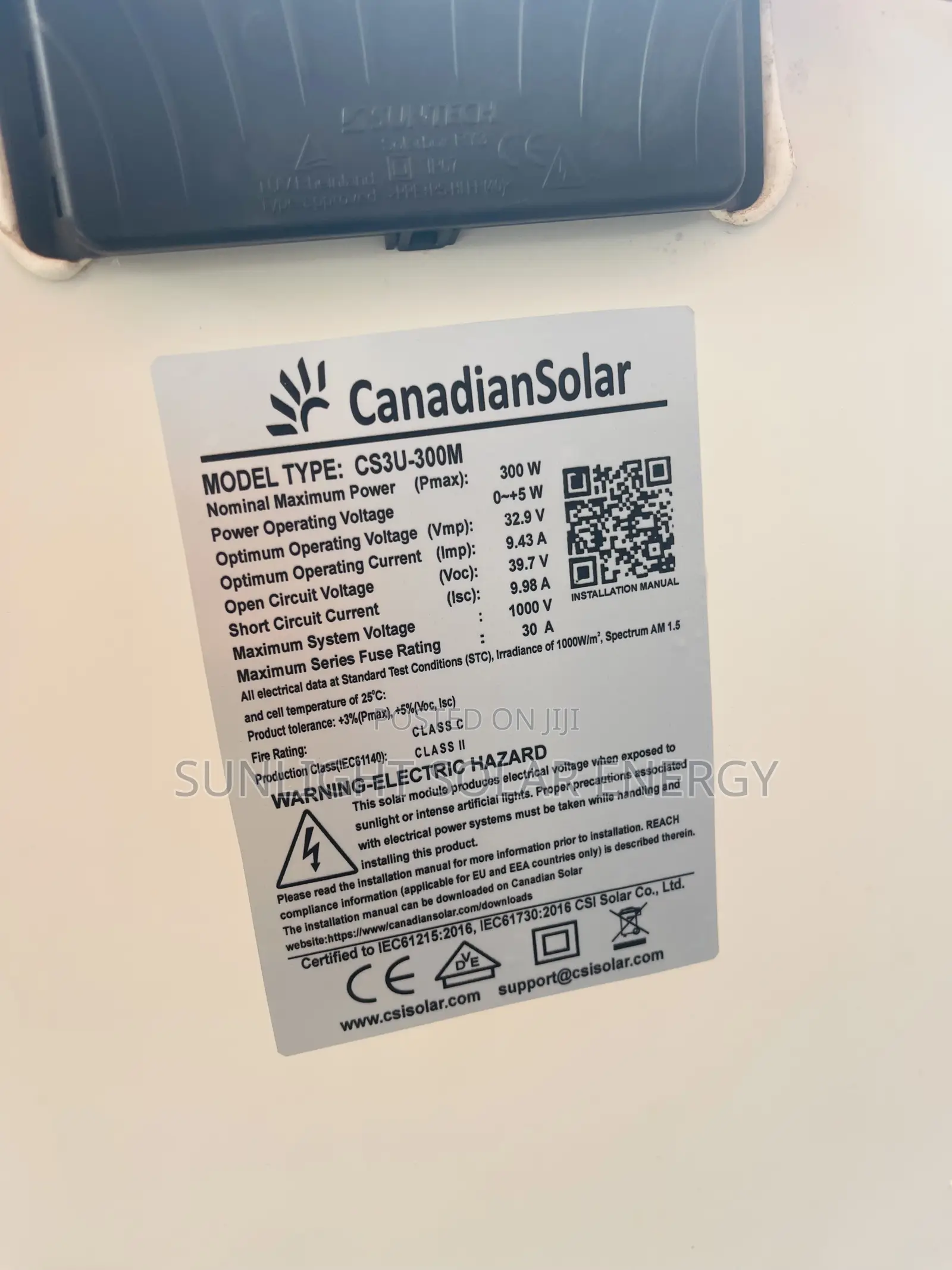 300watts Canadian Solar Panels