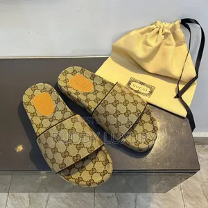 Monogram Designer Slide Sandals