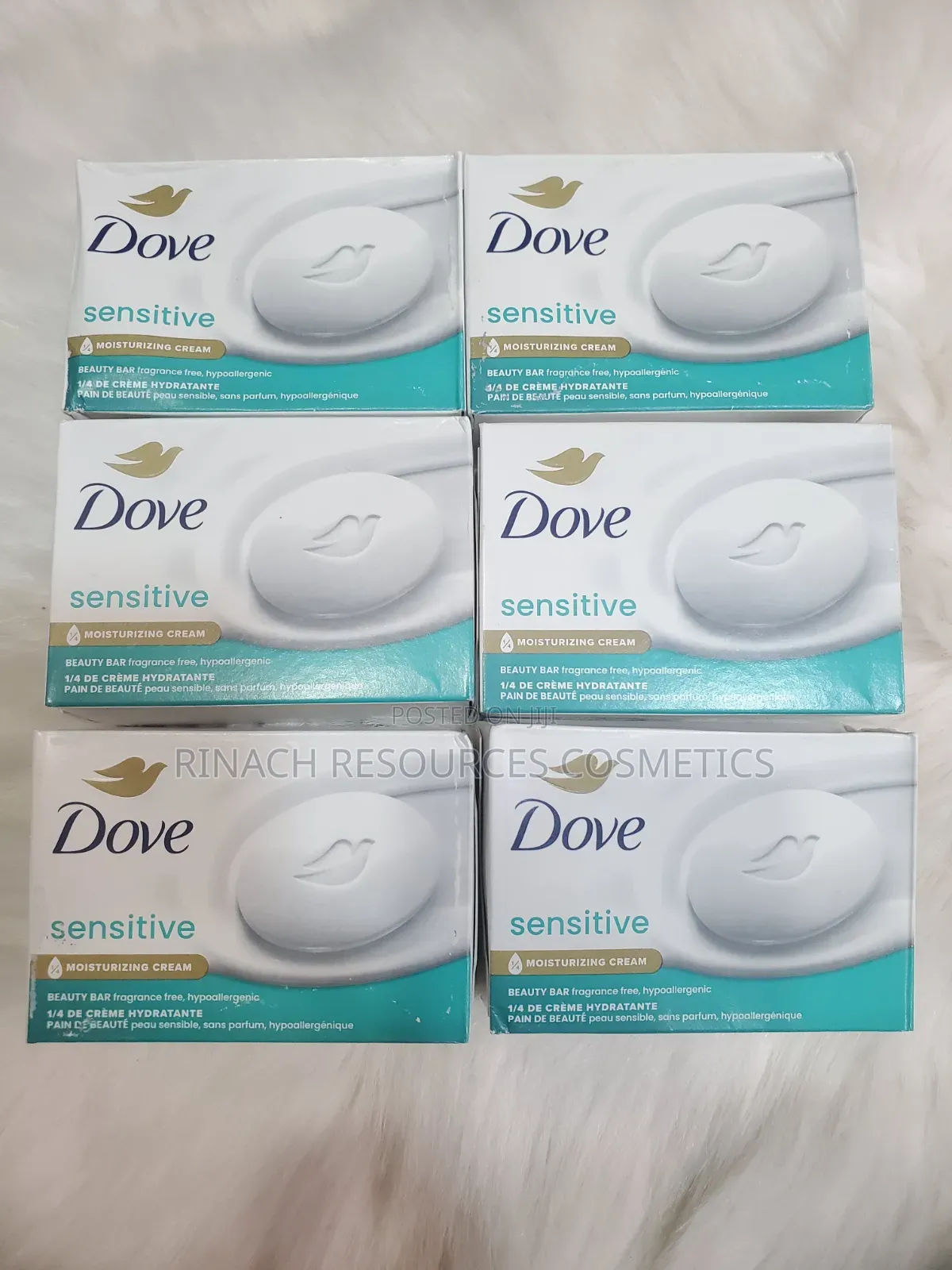Dove Sensitive Skin Soap, Pack of 6
