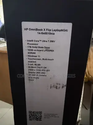 New Laptop HP OmniBook X Flip 14" 16GB Intel Core Ultra 7 SSD 1T