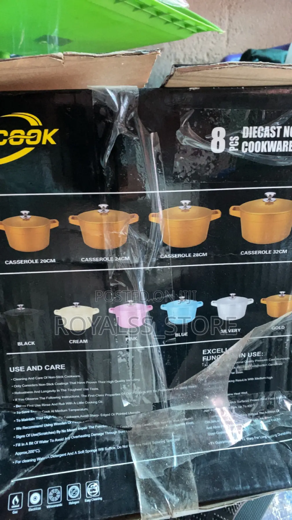 8-Piece Diecast Non-Stick Cookware Set