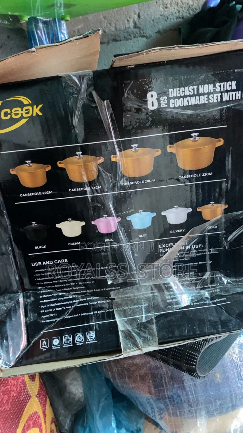 8-Piece Diecast Non-Stick Cookware Set