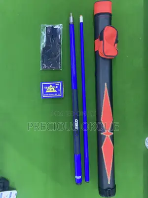 Snooker Cue Stick Fiber,Bag Chalk and Glove