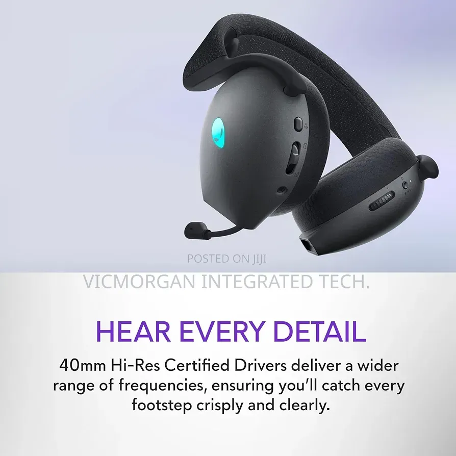Alienware Tri-mode Wireless Gaming Headset Aw725h – Wired/Wireless,