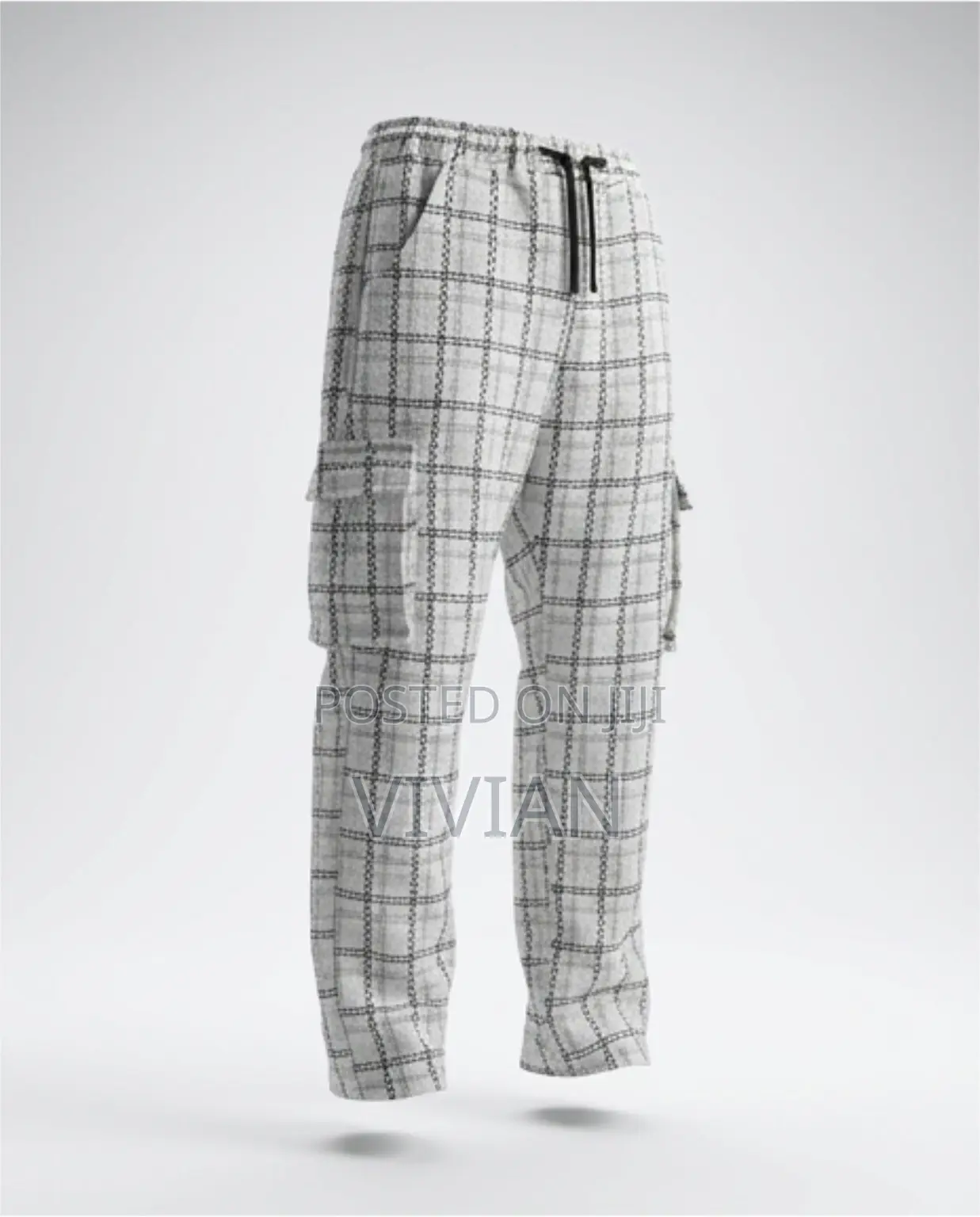 Checkered Cargo Trousers