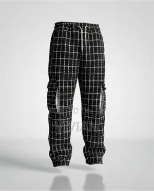 Checkered Cargo Trousers